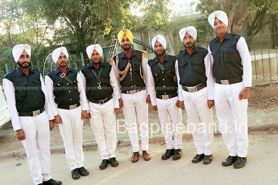 bagpipe band in india