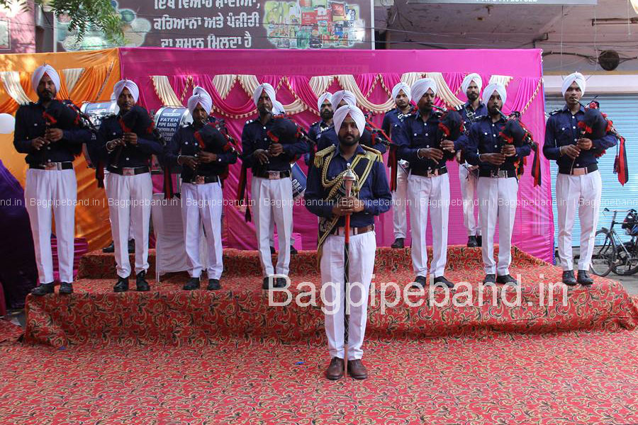 bagpipe band in india